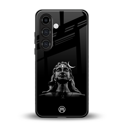 lord shiva black back phone cover | glass case for samsung galaxy s23 plus