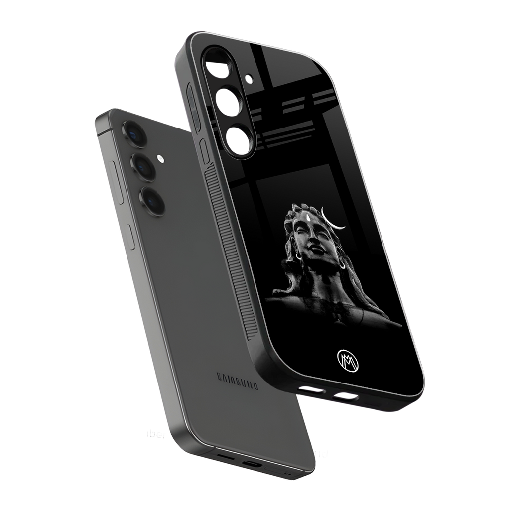 lord shiva black back phone cover | glass case for samsung galaxy s24