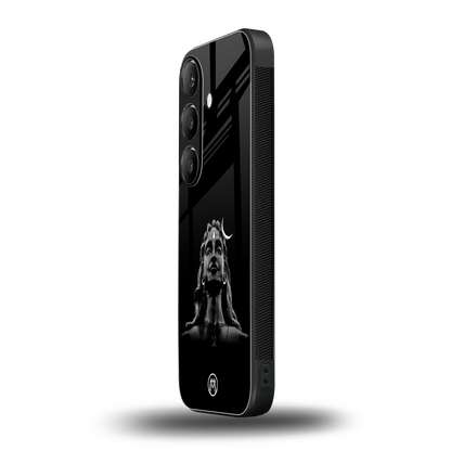 lord shiva black back phone cover | glass case for samsung galaxy s23 plus