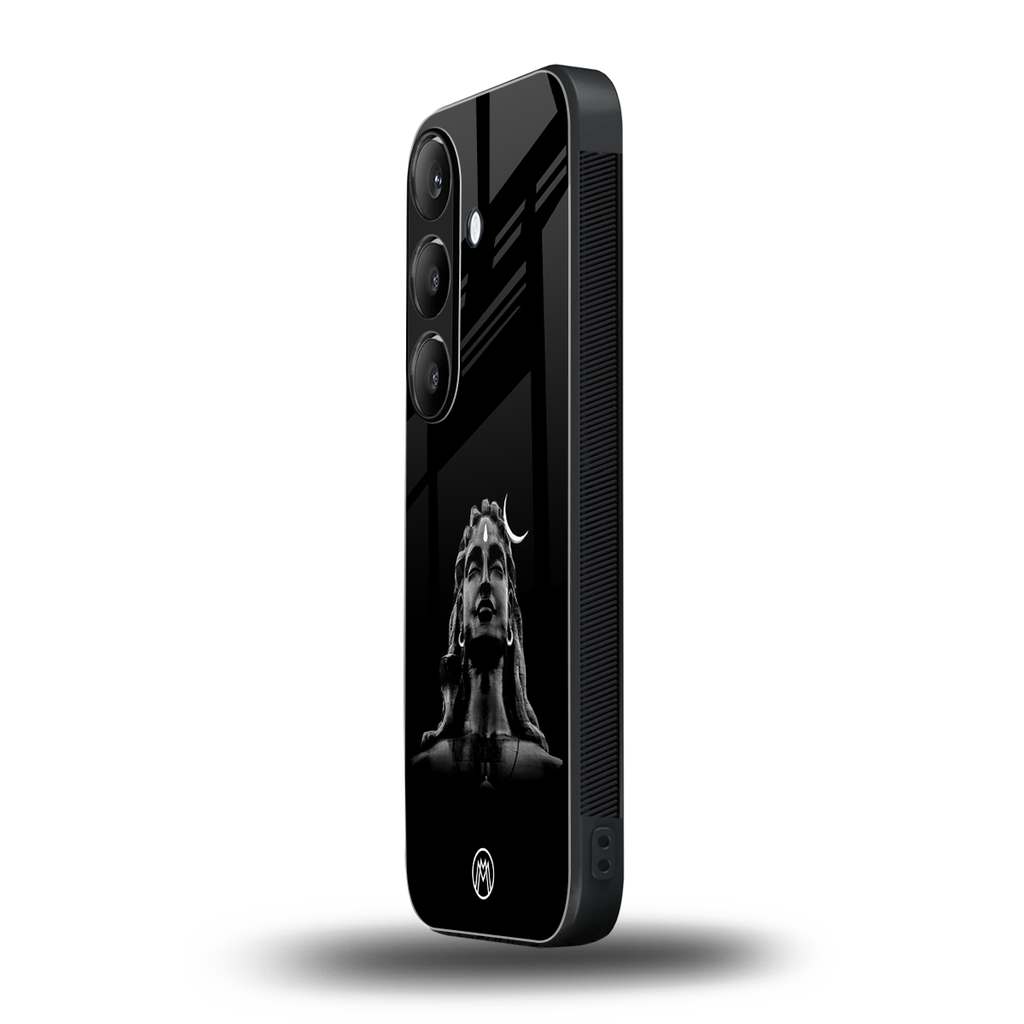 lord shiva black back phone cover | glass case for samsung galaxy s25