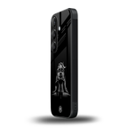 lord shiva black back phone cover | glass case for samsung galaxy s24 plus