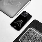 lord shiva black back phone cover | glass case for iphone 15