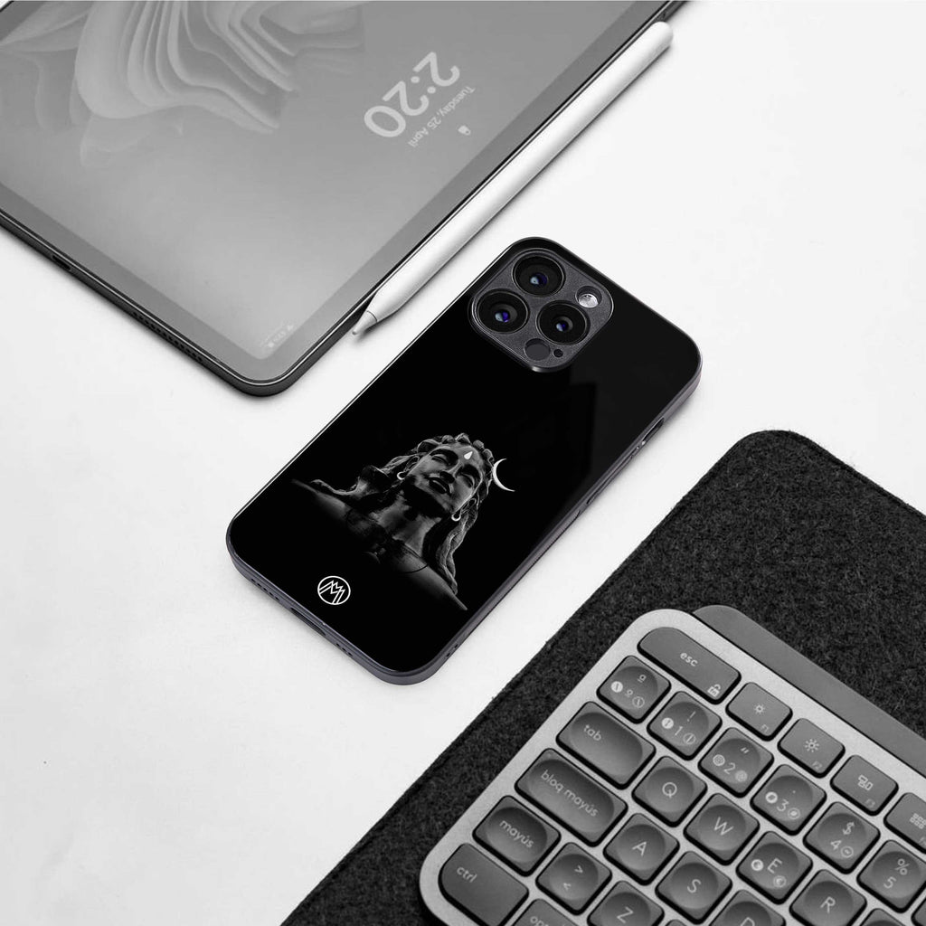 lord shiva black back phone cover | glass case for oneplus nord ce 3