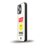 lost happiness back phone cover | glass case for iphone 13 pro max