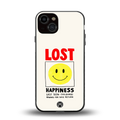lost happiness back phone cover | glass case for iphone 13