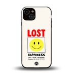 lost happiness back phone cover | glass case for iphone 13