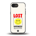 lost happiness back phone cover | glass case for iphone 16e