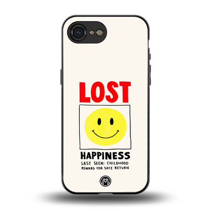 lost happiness back phone cover | glass case for iphone 16e