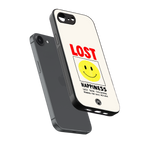 lost happiness back phone cover | glass case for iphone 16e