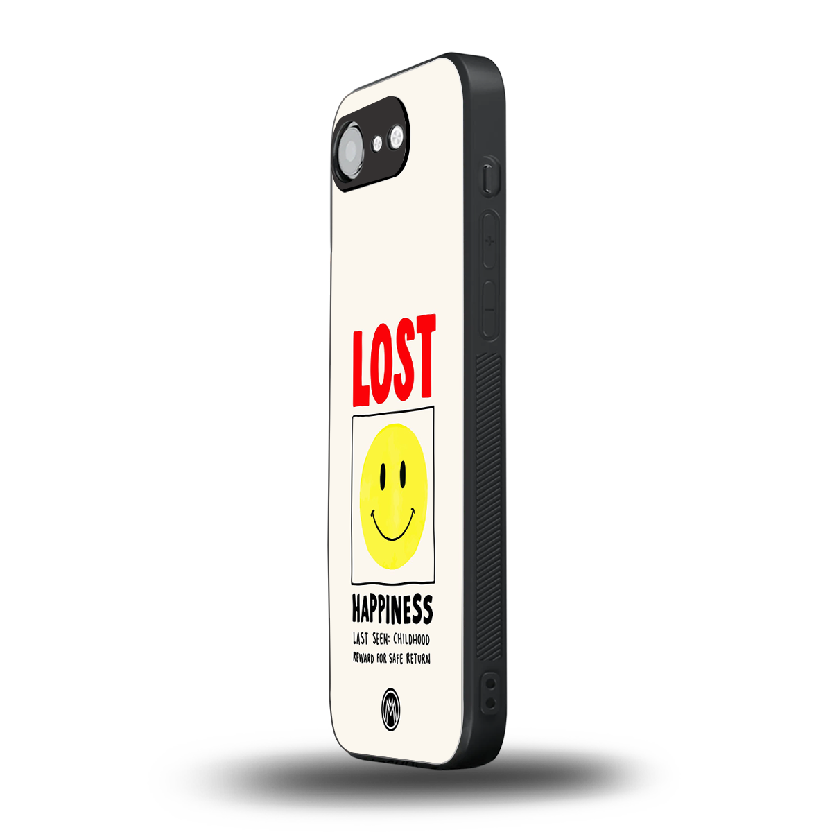 lost happiness back phone cover | glass case for iphone 16e