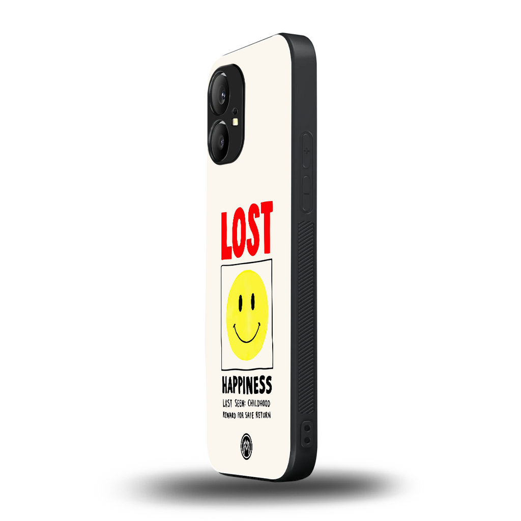 lost happiness back phone cover | glass case for nothing phone 1