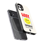 lost happiness back phone cover | glass case for nothing phone 2