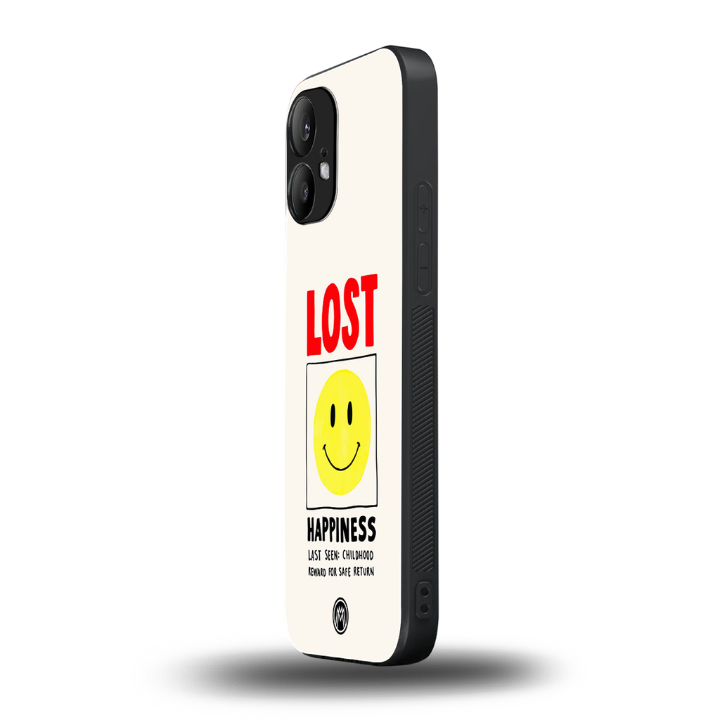 lost happiness back phone cover | glass case for nothing phone 2