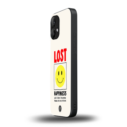 lost happiness back phone cover | glass case for nothing phone 2