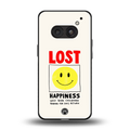 lost happiness back phone cover | glass case for nothing phone 2a