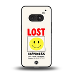 lost happiness back phone cover | glass case for nothing phone 2a