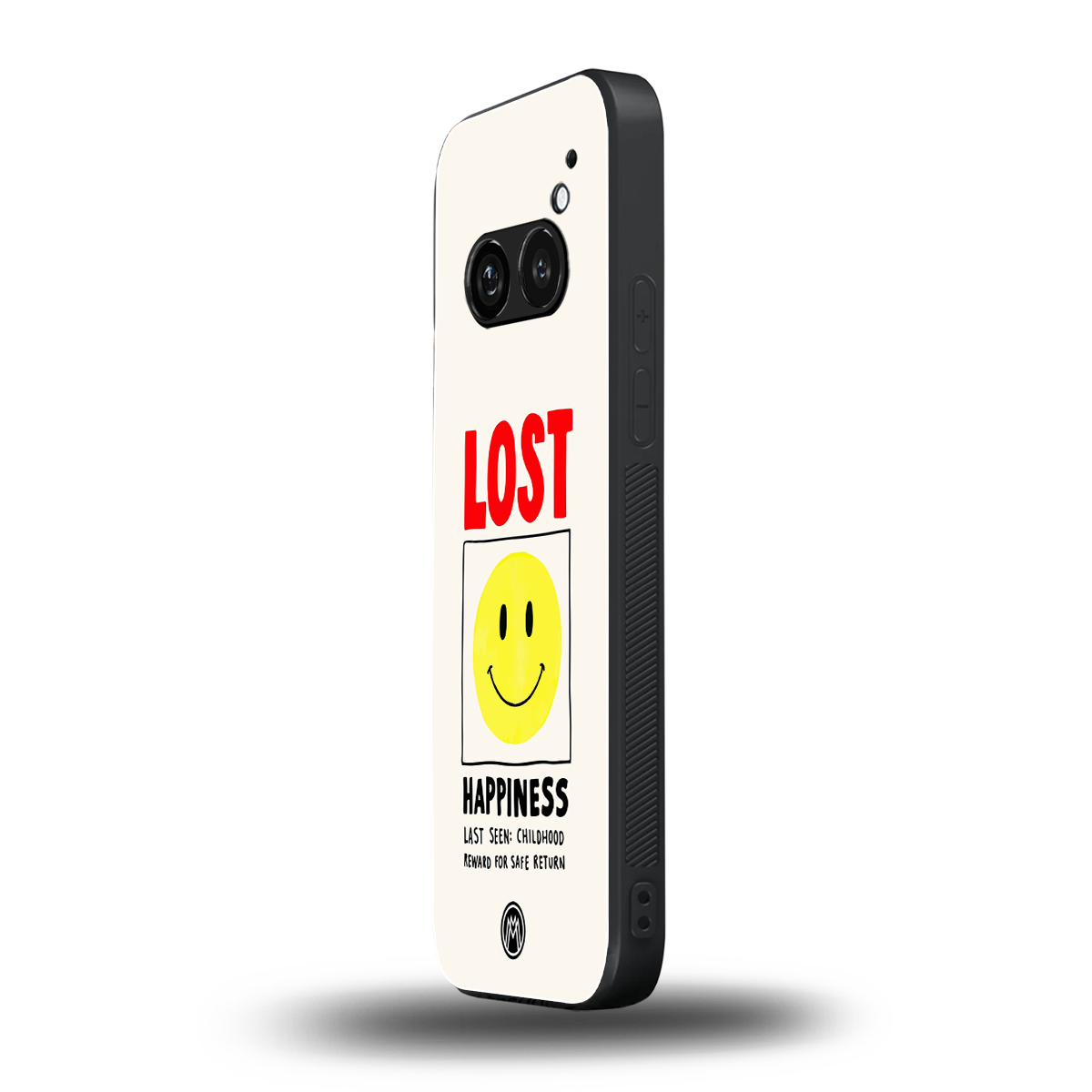 lost happiness back phone cover | glass case for nothing phone 2a