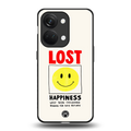 lost happiness back phone cover | glass case for oneplus nord 3