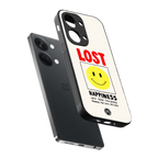 lost happiness back phone cover | glass case for oneplus nord 3