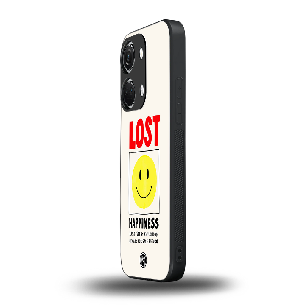 lost happiness back phone cover | glass case for oneplus nord 3