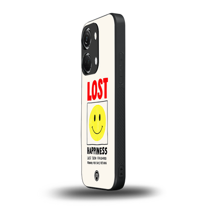 lost happiness back phone cover | glass case for oneplus nord 3