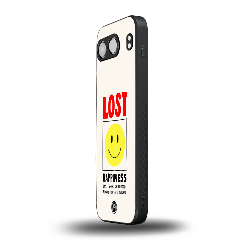 lost happiness back phone cover | glass case for oneplus nord 4