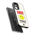 lost happiness back phone cover | glass case for oneplus nord ce 3