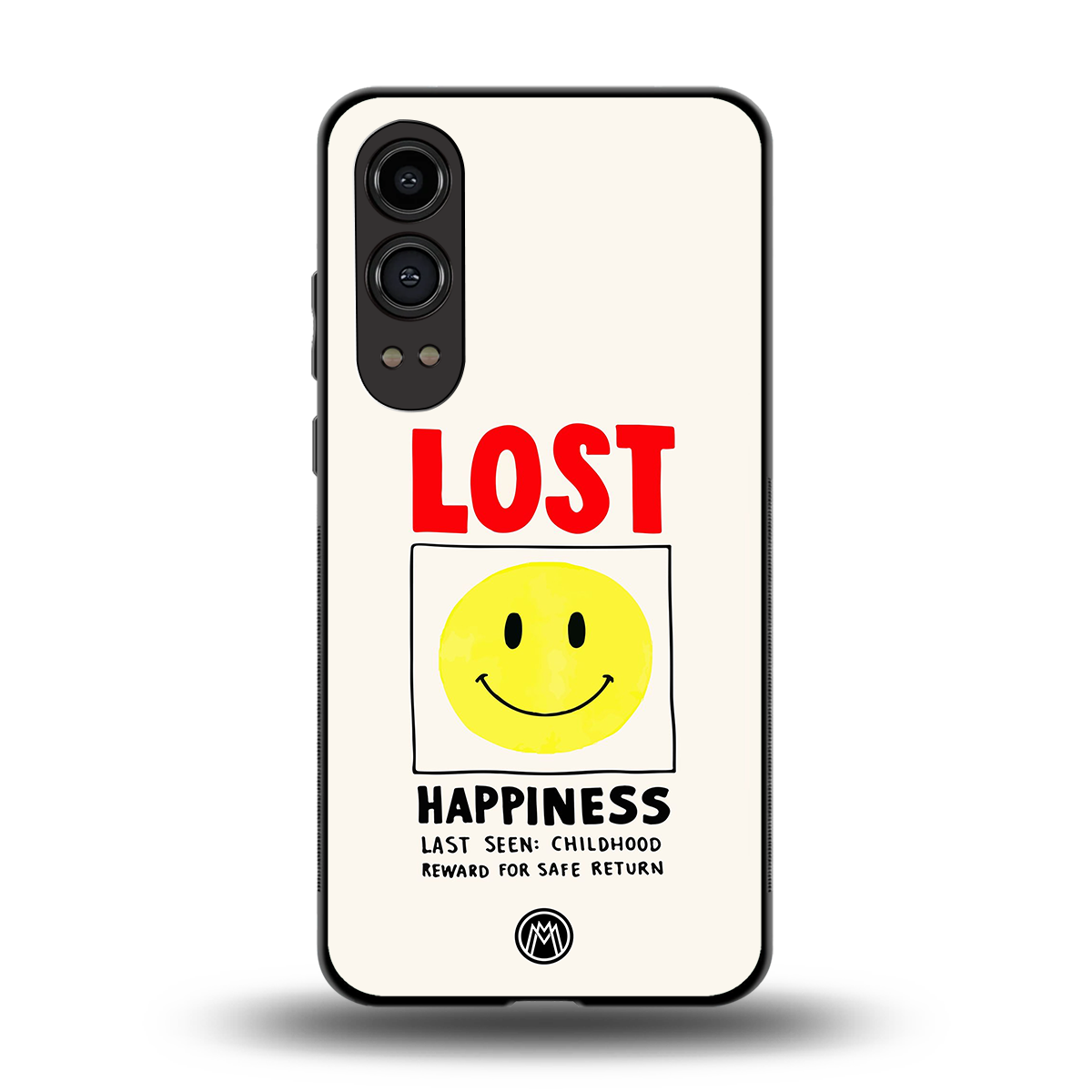 lost happiness back phone cover | glass case for oneplus nord ce 4 lite