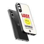 lost happiness back phone cover | glass case for oneplus nord ce 4 lite