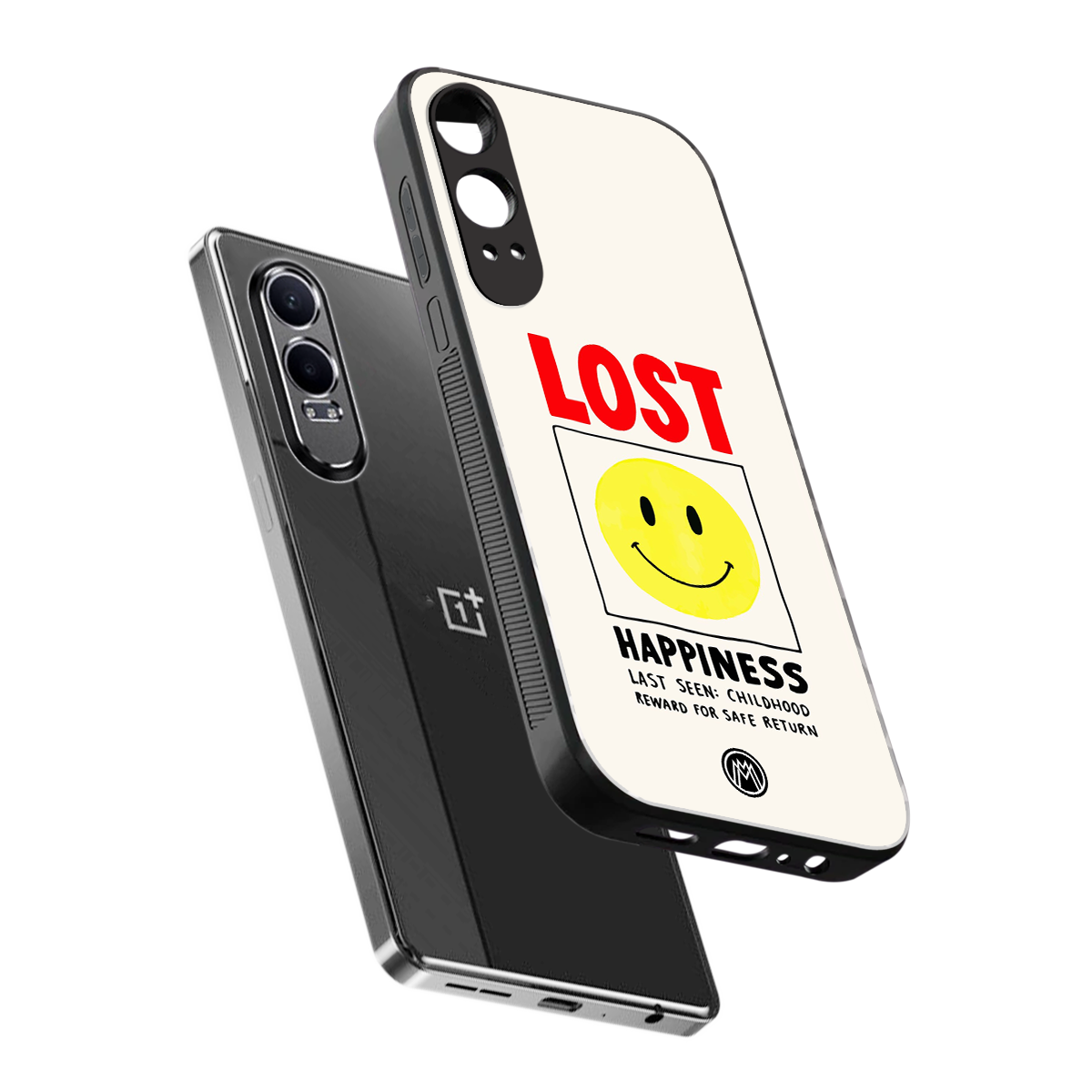 lost happiness back phone cover | glass case for oneplus nord ce 4 lite