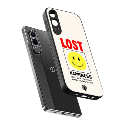 lost happiness back phone cover | glass case for oneplus nord ce 4 lite