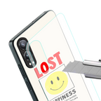 lost happiness back phone cover | glass case for oneplus nord ce 4 lite