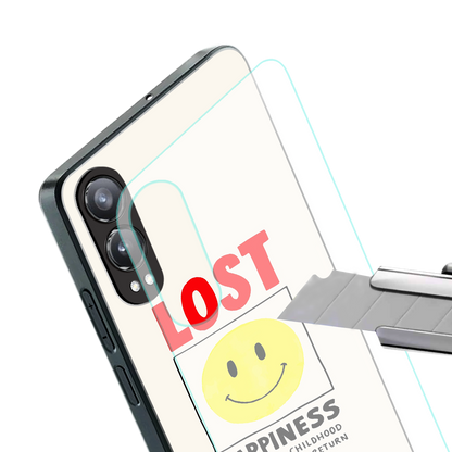 lost happiness back phone cover | glass case for oneplus nord ce 4 lite