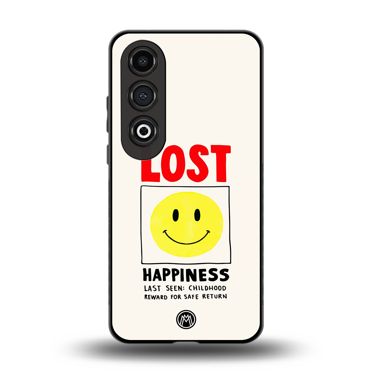 lost happiness back phone cover | glass case for oneplus nord ce 4