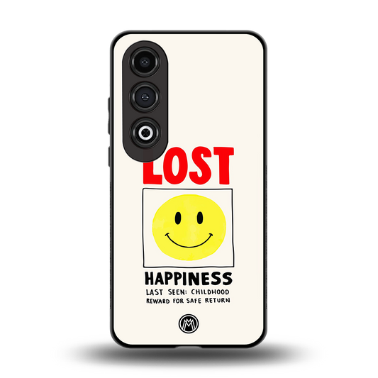 lost happiness back phone cover | glass case for oneplus nord ce 4