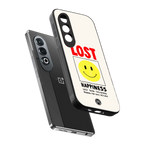 lost happiness back phone cover | glass case for oneplus nord ce 4
