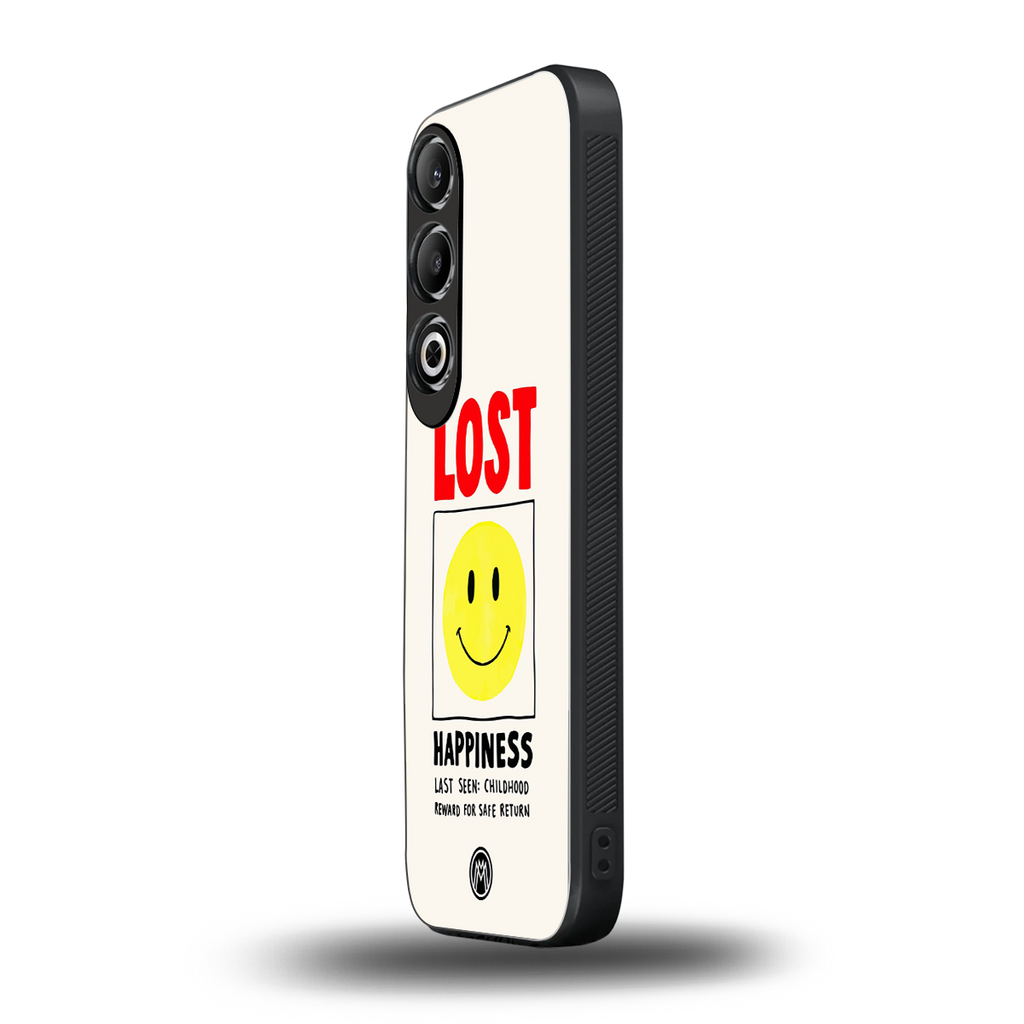 lost happiness back phone cover | glass case for oneplus nord ce 4