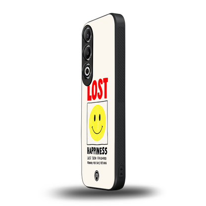 lost happiness back phone cover | glass case for oneplus nord ce 4