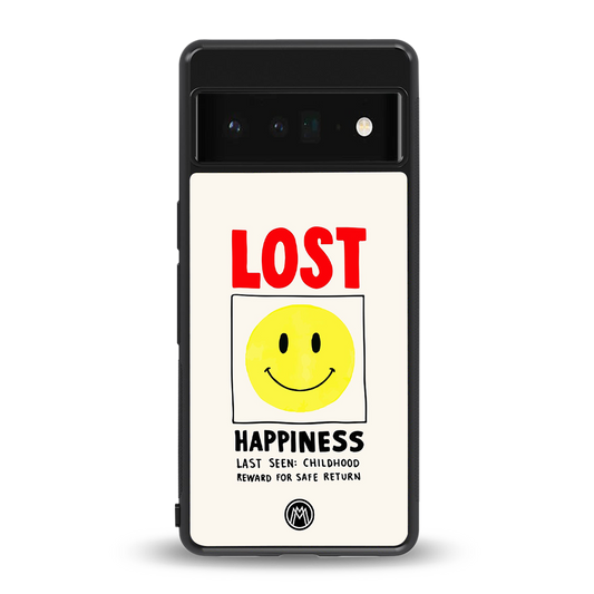lost happiness back phone cover | glass case for google pixel 6 pro