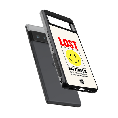 lost happiness back phone cover | glass case for google pixel 6 pro