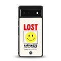 lost happiness back phone cover | glass case for google pixel 6