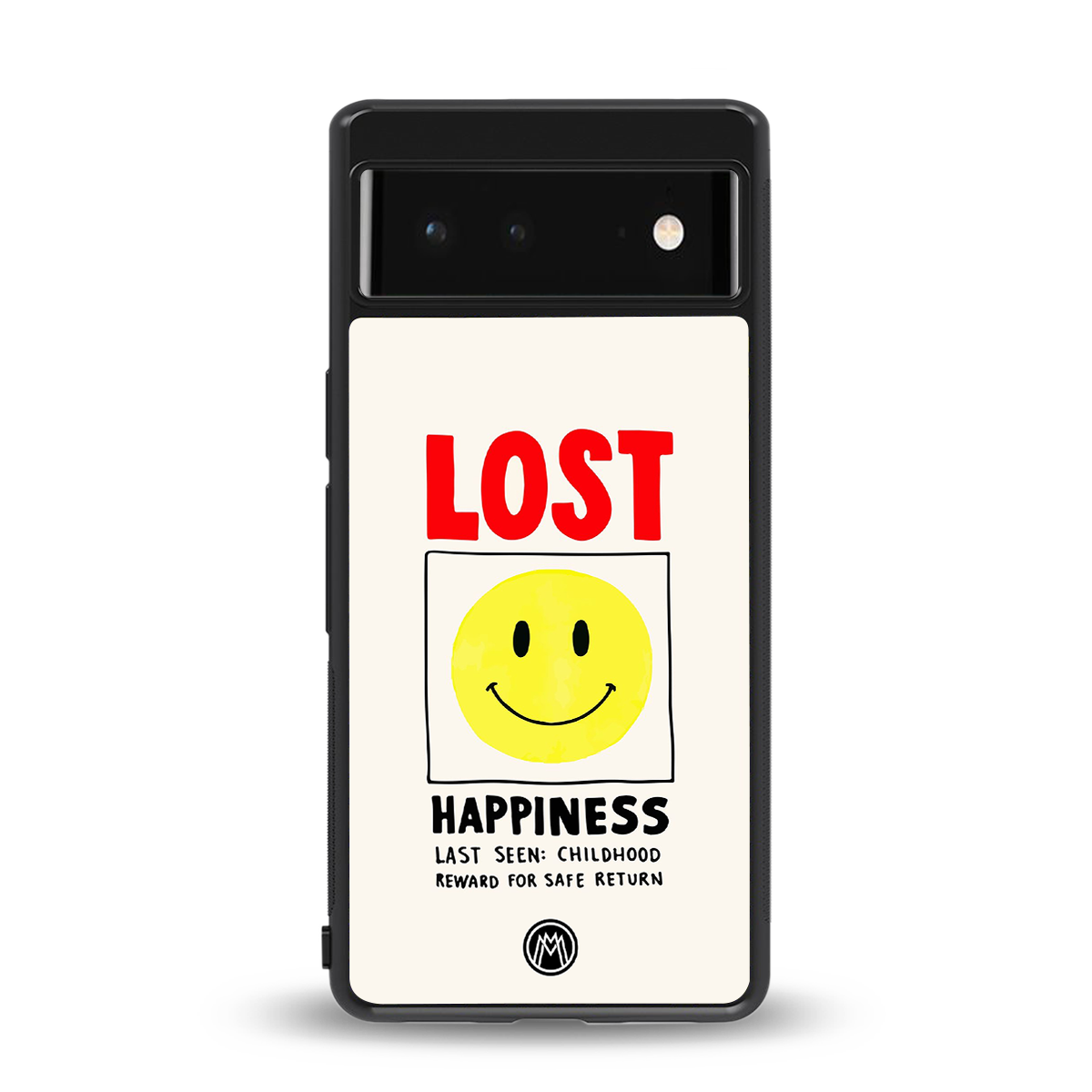 lost happiness back phone cover | glass case for google pixel 6