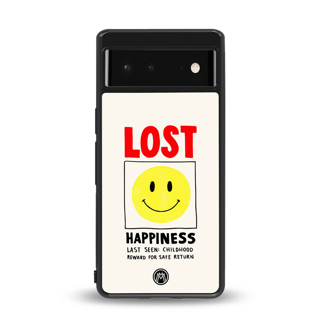 lost happiness back phone cover | glass case for Google Pixel 6A