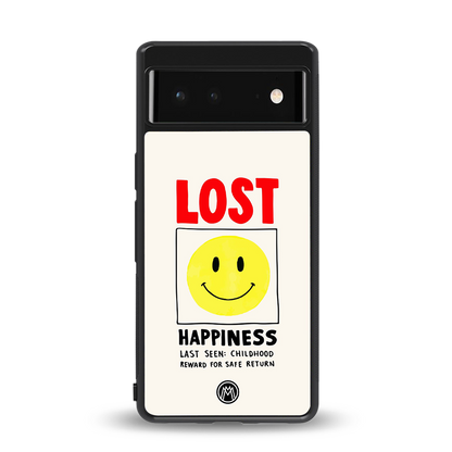 lost happiness back phone cover | glass case for Google Pixel 6A