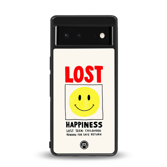 lost happiness back phone cover | glass case for Google Pixel 6A