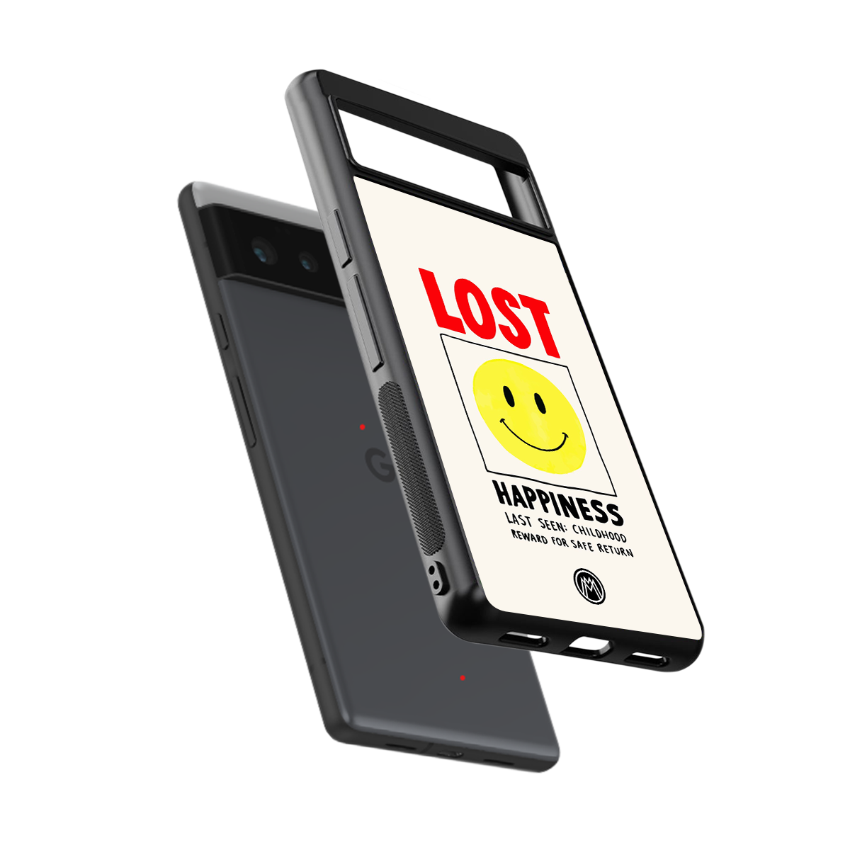lost happiness back phone cover | glass case for Google Pixel 6A