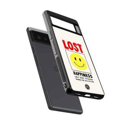 lost happiness back phone cover | glass case for Google Pixel 6A