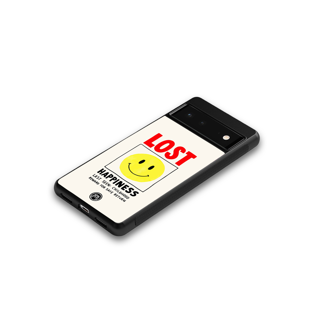 lost happiness back phone cover | glass case for Google Pixel 6A