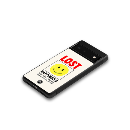 lost happiness back phone cover | glass case for Google Pixel 6A