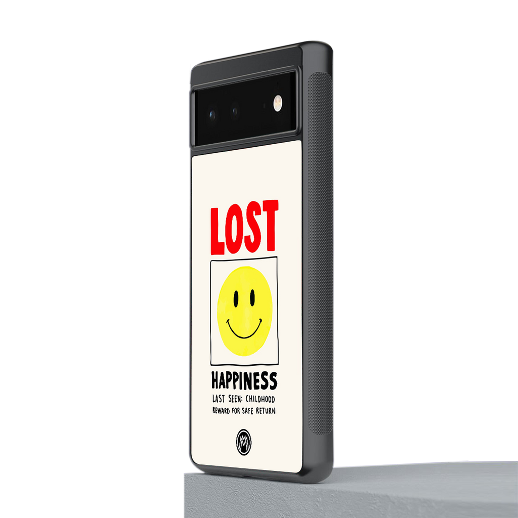 lost happiness back phone cover | glass case for google pixel 6